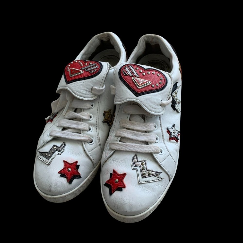 Prada printed sneakers size 9
